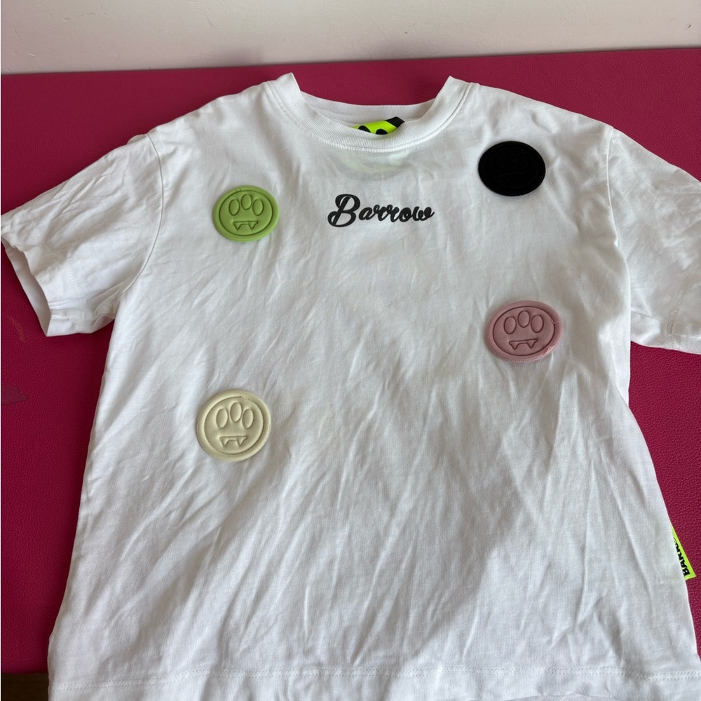 BArrow Kids White Graphic Patch T-Shirt